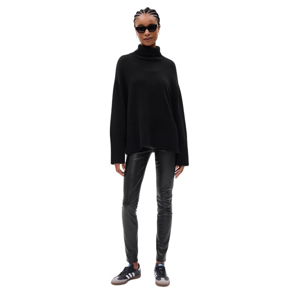 GAP Womens Xsmall Turtleneck Slit Hem Pullover Sweater